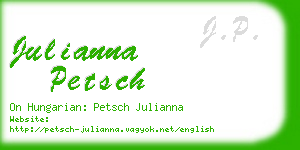 julianna petsch business card